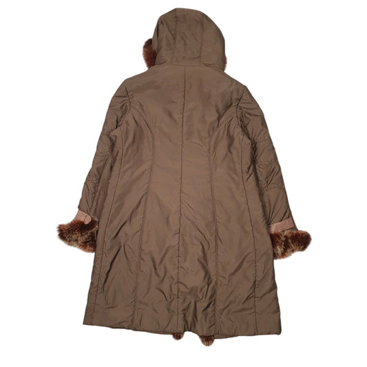 Womens Brown P&T Longline Coat
