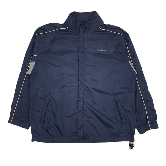 Mens Navy Reebok Baggy Coat