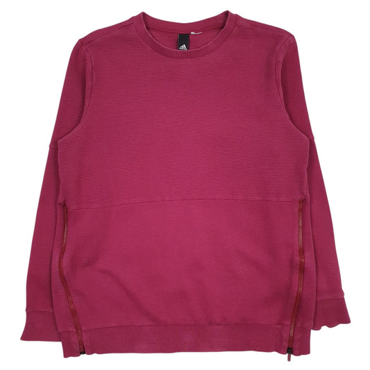 Womens Pink Adidas Crewneck Jumper