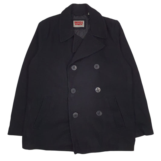 Mens Black Levis Padded Coat
