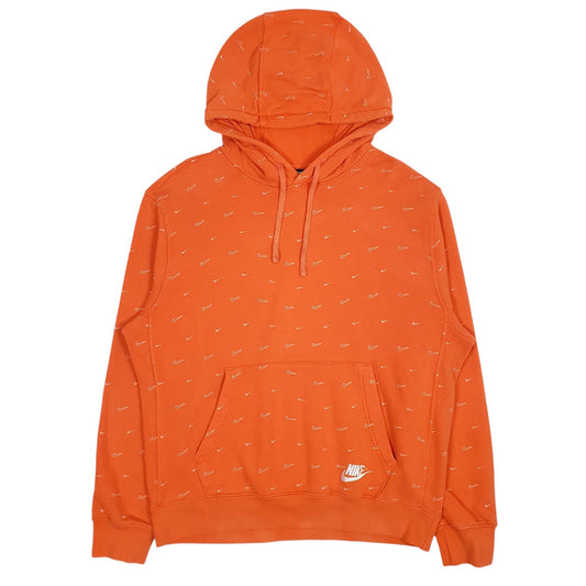 Mens Orange Nike Hoodie Jumper