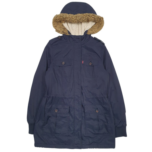 Womens Navy Levis Coat