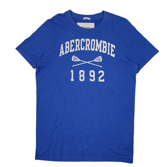 Mens Blue Abercrombie & Fitch Muscle Fit Short Sleeve T Shirt
