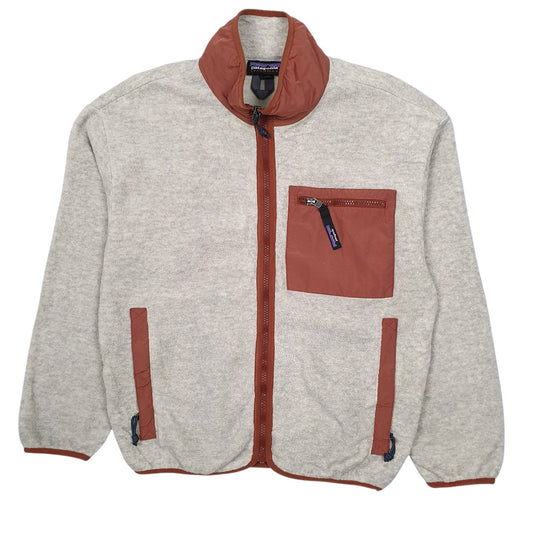 Womens Grey Patagonia Synchilla Jacket Full Zip Jumper