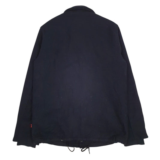 Mens Navy Levis Sherpa Lined Coat