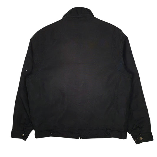 Mens Black Levis Windbreaker Bomber Coat
