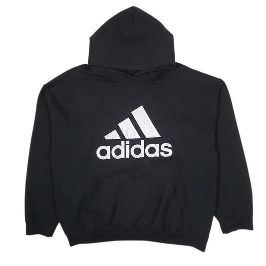 Mens Black Adidas Hoodie Jumper