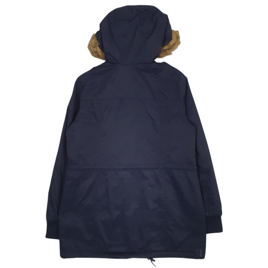 Womens Navy Levis Shepa Lined Coat