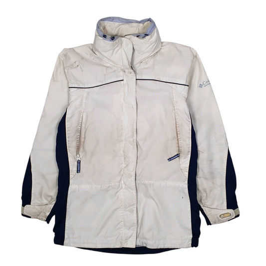 Womens White Columbia Sportswear Company Full Zip Coat