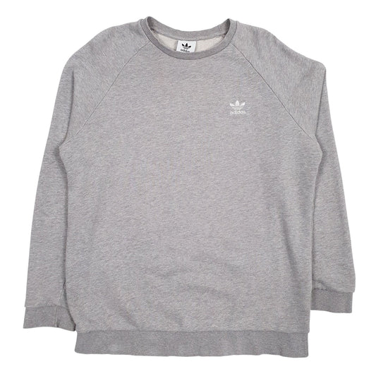Mens Grey Adidas Crewneck Jumper
