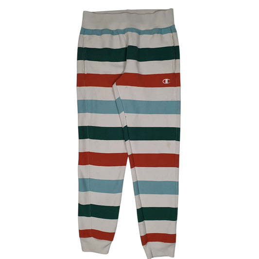 Mens White Champion Reverse Weave Jogger Trousers