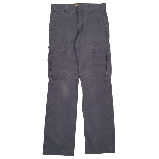 Mens Grey Carhartt BP200-M Workwear Cargo Trousers