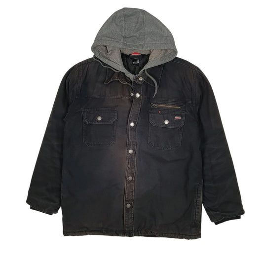 Mens Black Dickies Chore Hoodie Coat
