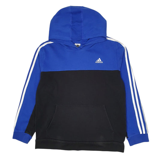 Mens Blue Adidas Hoodie Jumper