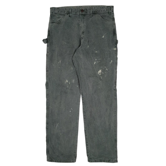 Mens Green Dickies Carpenter Trousers