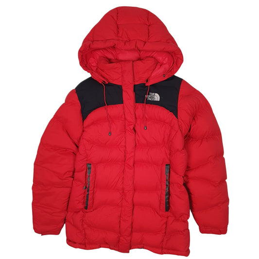 Womens Red The North Face Sunmit Series Baltoro Hooded Coat