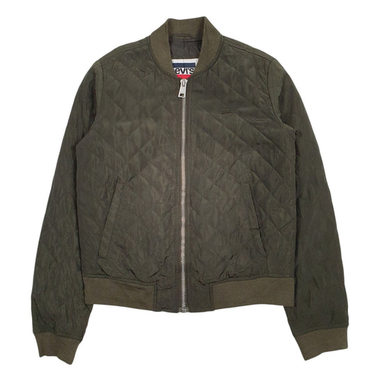 Womens Green Levis Bomber Coat