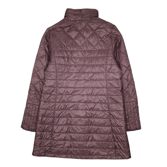 Womens Burgundy Patagonia Radalie Parka Trench Longline Coat