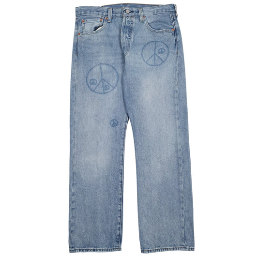 Mens Blue Levis 501 JeansW33 L29