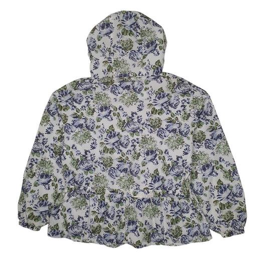 Womens White Levis Floral Coat