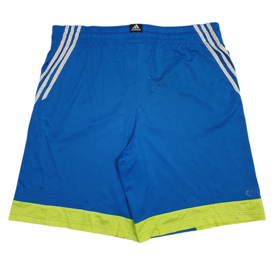 Mens Blue Adidas Basketball Baggy Hoodie Shorts