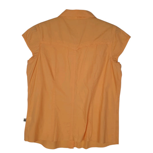 Womens Orange Outdoor Casual Khaki Shirt