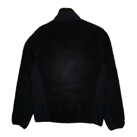 Womens Black Patagonia Retro X Deep Pile Fleece Full Zip Coat