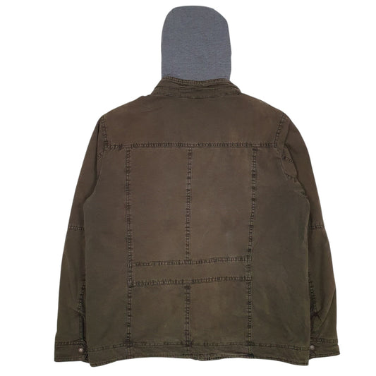 Mens Green Levis Padded Coat