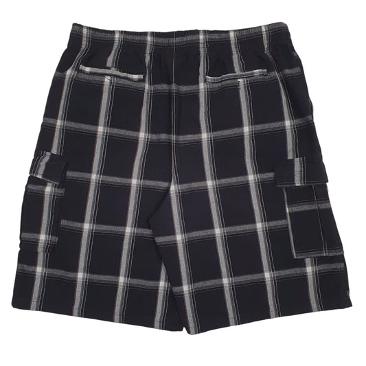 Mens Black Shake Wear Quarter Zip Shorts