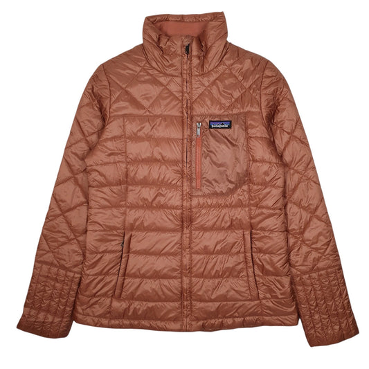 Womens Orange Patagonia Radalie Quilted Coat