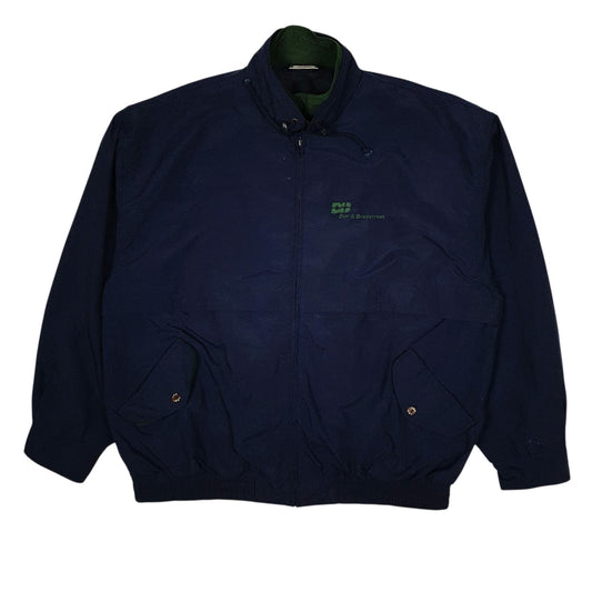 Mens Navy Lee Vintage 90s Bomber Coat