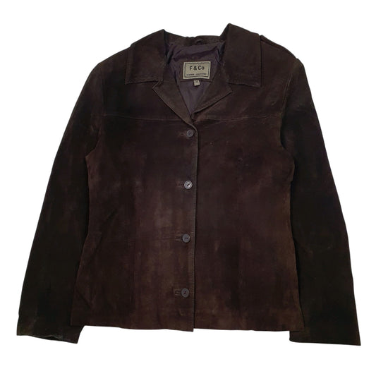 Womens Brown F & Co Coat