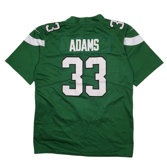 Mens Green NFL New York Jets Football Jersey Adams 33 Hoodie T Shirt