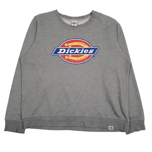 Mens Grey Dickies Spellout Crewneck Jumper