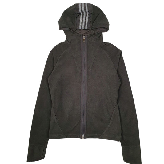 Womens Grey Adidas Hoodie Full Zip Jumper