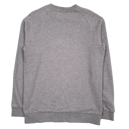 Mens Grey Adidas Spellout Crewneck Jumper