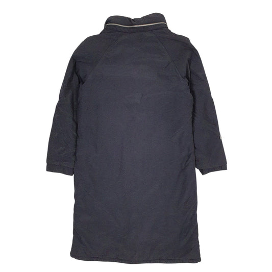 Womens Navy Armani Jeans Trench Longline Coat