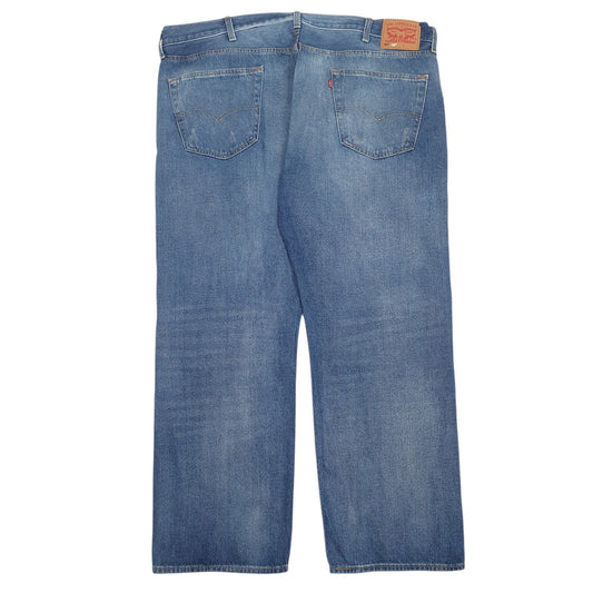 Mens Blue Levis Distressed Jeans