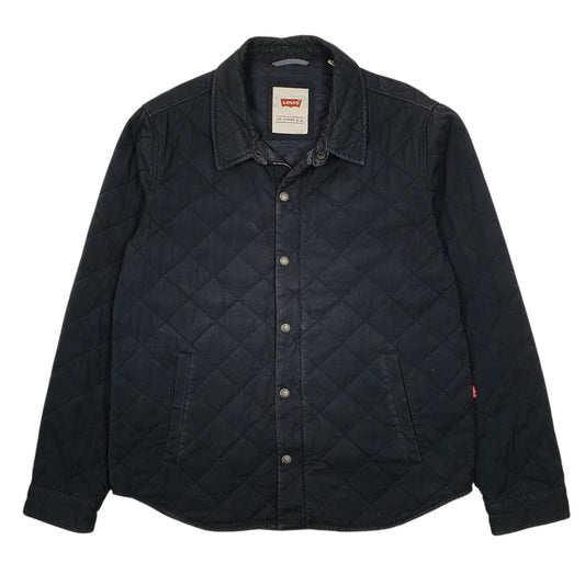 Mens Navy Levis Windbreaker Coat