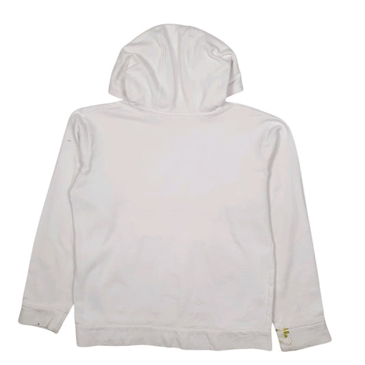 Womens White Adidas Hoodie Jumper
