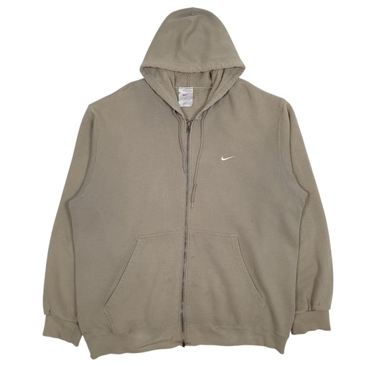 Mens Green Nike Full Zip Jumper