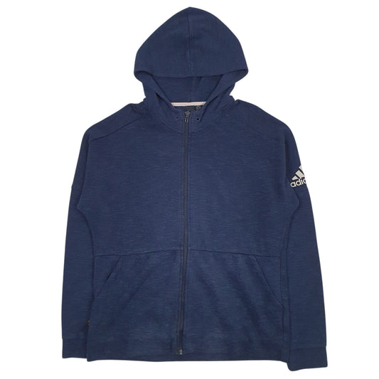 Mens Navy Adidas Full Zip Jumper