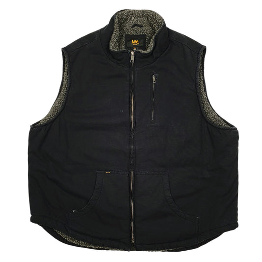 Mens Navy Lee Workwear Vest Bodywarmer Coat