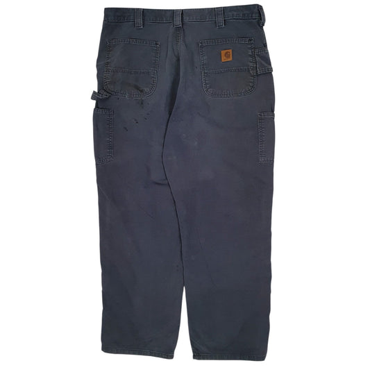 Mens Navy Carhartt B151 Trousers