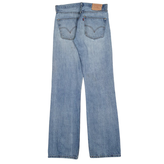 Mens Blue Levis Vintage 00s Distress Jeans