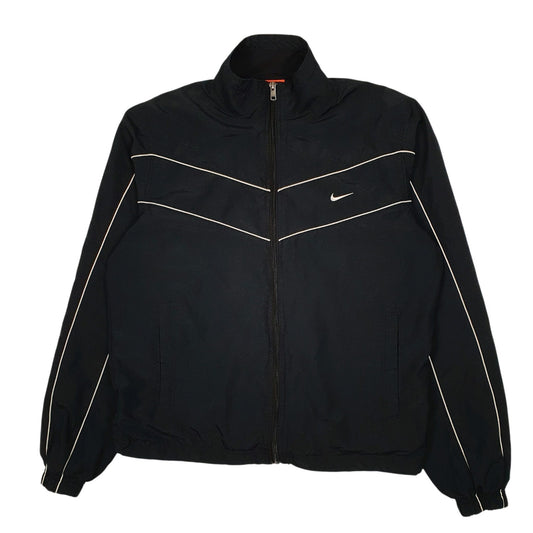 Mens Black Nike Vintage 00s Tracksuit Top Full Zip Coat