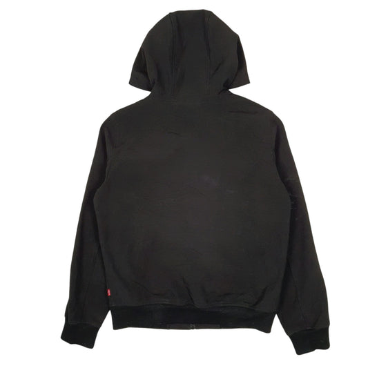Mens Black Levis Windbreaker Hoodie Coat