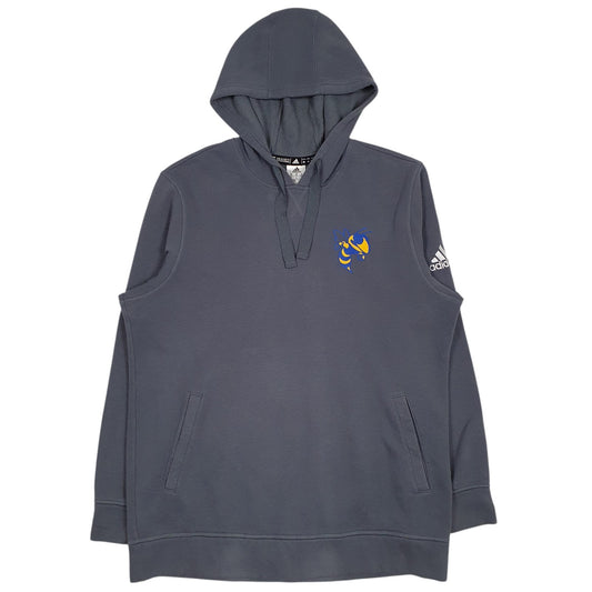 Mens Grey Adidas Hoodie Jumper