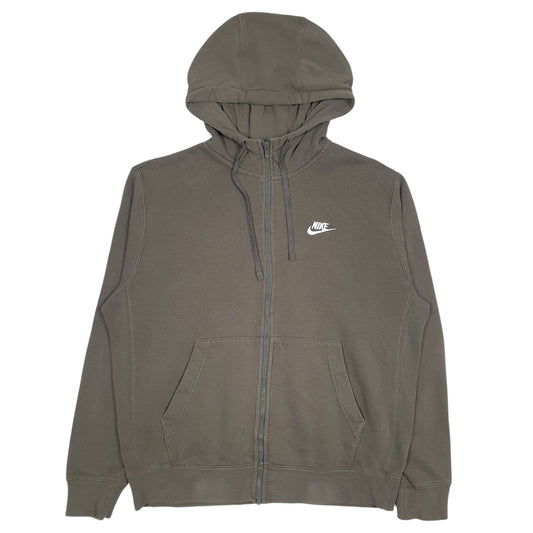 Mens Green Nike Full Zip Jumper