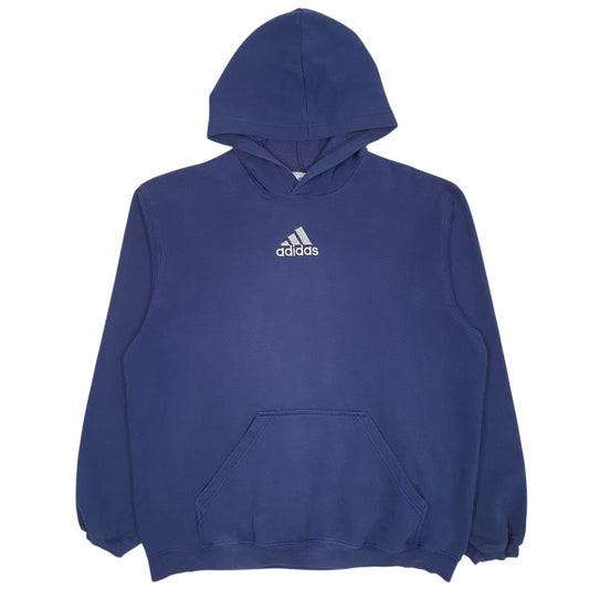 Womens Blue Adidas Hoodie Jumper